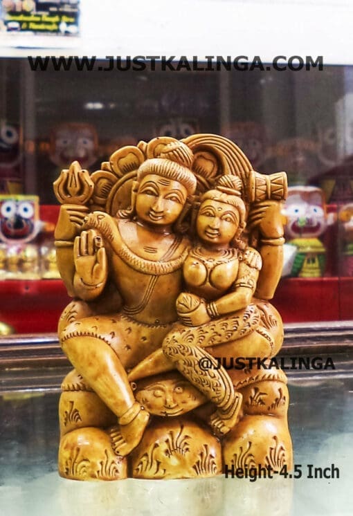 SHRI SIBA PARBATI MARBLE MURTY, HEIGHT-4.5 INCH | Justkalinga.com.