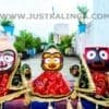 PREMIUM DRESS FOR MAHAPRABHU FULL SET (RED & GREEN WELBET CLOTH) | Justkalinga.com.