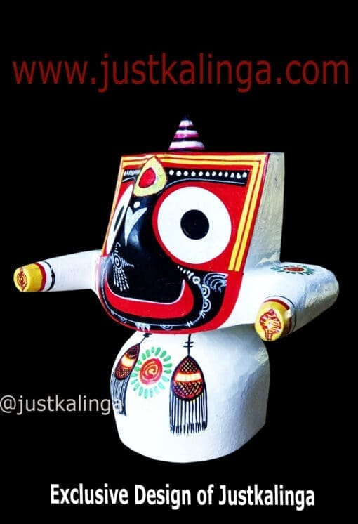 Lord Shri Jagannath Mahaprabhu Pratitopaban (WHITE) "Pure Neem Wooden Deity"12 cm That can instantly make your ambiance like temple . | Justkalinga.com.