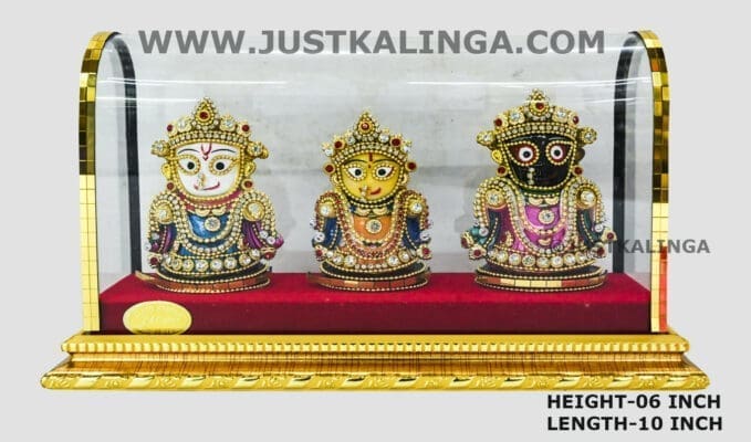 Shri Jagannath Mahaprabhu Glass framed Set Height-06 inch | Justkalinga.com.