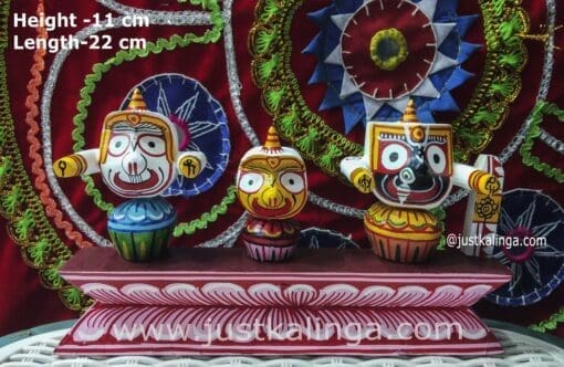 LORD JAGANNATH MAHAPRABHU PURE " NEEM WOODEN MURTI "  11cm | Justkalinga.com.