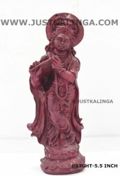 SHRI KRISHNA MAHAPRABHU CARVED DESIGN MARBLE HEIGHT-5.5 INCH | Justkalinga.com.