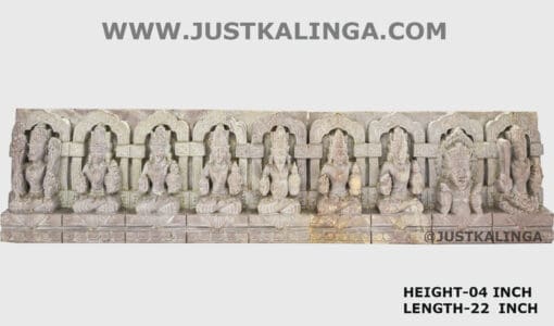 NAVA GRAHA MAHAPRABHU MARBLE DESIGN (PINKSTONE) HEIGHT-04 INCH | Justkalinga.com.