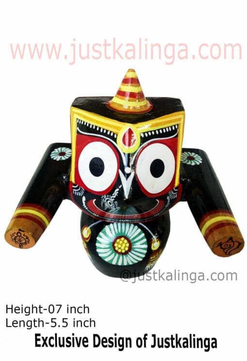 LORD JAGANNATAH KALESWAR MAHAPRABHU (BLACK) 06 INCH | Justkalinga.com.