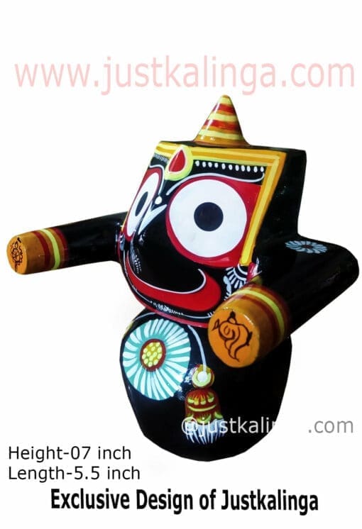 LORD JAGANNATAH KALESWAR MAHAPRABHU (BLACK) 06 INCH | Justkalinga.com.