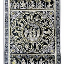 10 DIVINE EXPRESSION  & LILA'S OF LORD-Black & White (PATTACHITRA:  HAND MADE  CLOTH PAINTING ) | Justkalinga.com.