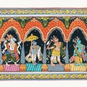 10 DIVINE EXPRESSION OF LORD VISHNU Hand made Resam art (200 years art ) | Justkalinga.com.