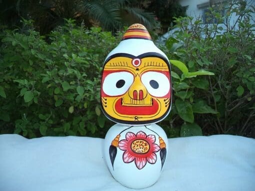 MOHON RUPAN- SHRI JAGANNATH MAHAPRABHU "Neem Wooden Murti"  10 INCH ( 25cm ) | Justkalinga.com.