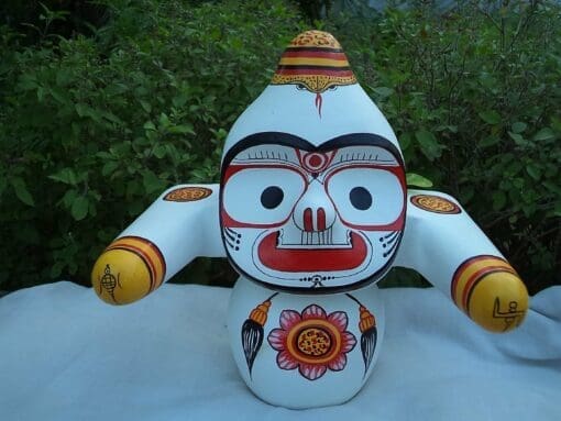 MOHON RUPAN- SHRI JAGANNATH MAHAPRABHU "Neem Wooden Murti"  10 INCH ( 25cm ) | Justkalinga.com.