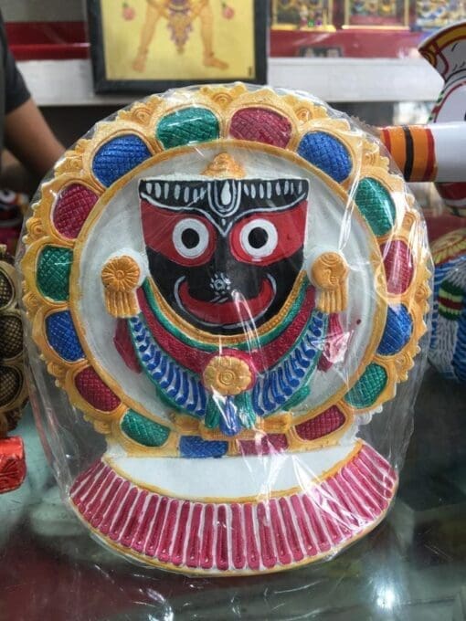 Lord shri Jagannath Mahaprabhu Marbles Art Idol 20 CMs _  with color sudarsan | Justkalinga.com.