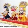 Lord Jagannath Mahaprabhu  Glass Framed " Neem Wooden Murti" SETS  25 cm | Justkalinga.com.