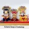 Lord Jagannath Mahaprabhu  Glass Framed " Neem Wooden Murti" SETS  25 cm | Justkalinga.com.