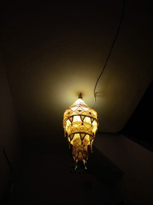 PLAM LEAF LORD JAGANNATH LAMP SHADE & NATURAL LIGHT FILTERS COMBO of 2 | Justkalinga.com.