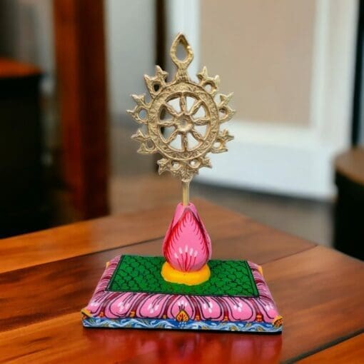 Nila Chakra Gopuram displayed in a home, creating a sacred and peaceful atmosphere.