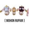 Mohan Rupam Jagannath Murti Set (neem wood) - Captivating charm, divine grace, spiritual beauty.