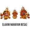 Handcrafted Laxmi Narayan Besha, representing the divine union of Lord Jagannath (as Vishnu) and Goddess Laxmi.