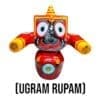 Ugram Rupam Jagannath Murti handcrafted from pure neem wood, representing the Lord's powerful aspect.