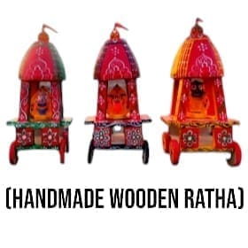 Neem wood replica of Lord Jagannath's Ratha, used in the Rath Yatra festival.