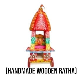 Neem wood replica of Lord Jagannath's Ratha, used in the Rath Yatra festival.