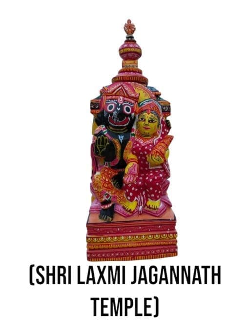 Beautiful Laxmi Jagannath Home Temple on a shelf, adding elegance and a touch of spirituality to your home.