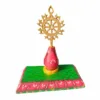 Nilachakra with Stand, a sacred symbol of Lord Jagannath, handcrafted from high-quality brass.