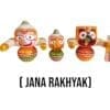 Invoke divine protection and blessings with this Jana Rakhyak Jagannath Murti set.