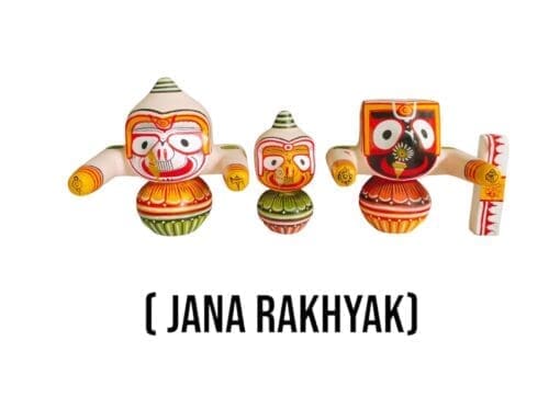 Invoke divine protection and blessings with this Jana Rakhyak Jagannath Murti set.