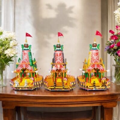 Wooden Jagannath Ratha | 12 Inch | For Home Temple