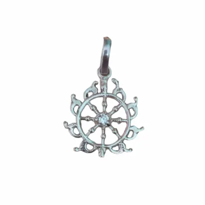 Nila Chakra Silver Locket featuring the sacred symbol of Lord Jagannath.