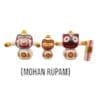 3-inch Mohan Rupam Jagannath murti set (neem wood) - Lord Jagannath, Balabhadra, Subhadra & Sudarsan for home altar, peace & spiritual connection.