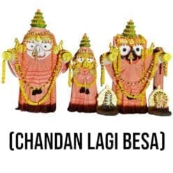 Chandan Lagi Besha for Shri Jagannath Mahaprabhu, handcrafted with intricate details.