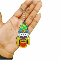 Carry the blessings of Mahaprabhu with you wherever you go with this Shri Jagannath Key Chain.