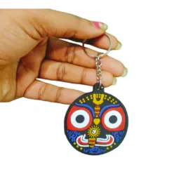 Carry the blessings of Mahaprabhu with you wherever you go with this Shri Jagannath Key Chain.