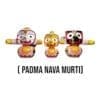 Padma Nava Jagannath murti set (neem wood) - Lord Jagannath, Balabhadra, Subhadra .