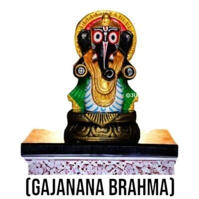 5-inch Ganesh Nrutyam stone murti depicting Lord Ganesha in a joyful dance pose, symbolizing auspicious beginnings.