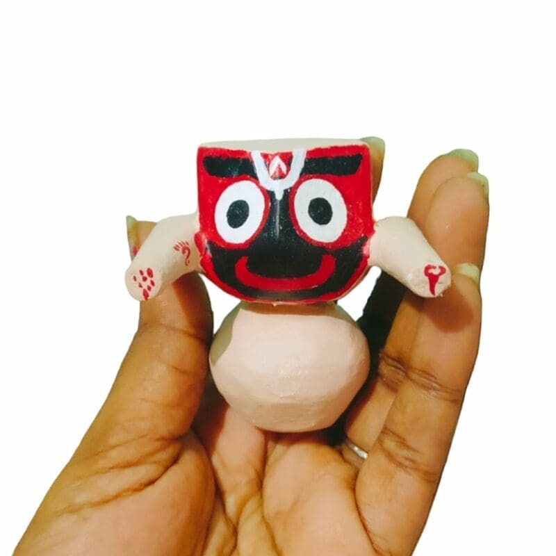 Mohan Rupam Jagannath Murti. Handcrafted from neem wood, this idol captures the enchanting presence of Lord Jagannath.