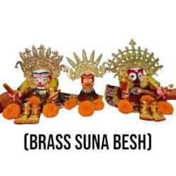 Brass Suna Besha, replicating the Golden Attire adorned by deities during a special occasion in Shri Mandir.