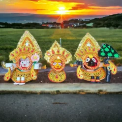 Besha for Shri Jagannath & Siblings