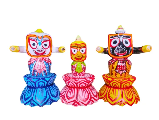 Stone Lotus Asan for Shri Jagannath Mahaprabhu, handcrafted with intricate details.