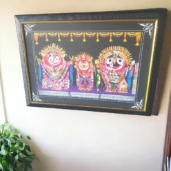 Photo frame featuring Lord Jagannath, a beloved Hindu deity, for home altars and puja spaces.