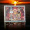 Large photo frame (2x1.5 ft) featuring Shri Jagannath Mahaprabhu with siblings Balabhadra and Subhadra.