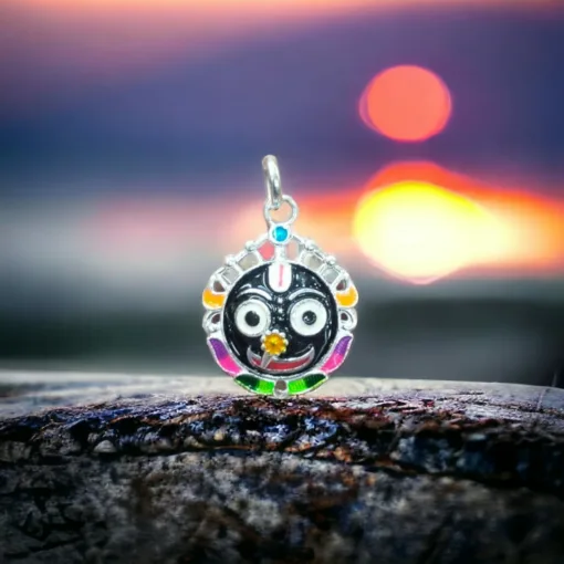 Silver Jagannath locket, a timeless treasure that can be passed down through generations, carrying blessings and love.