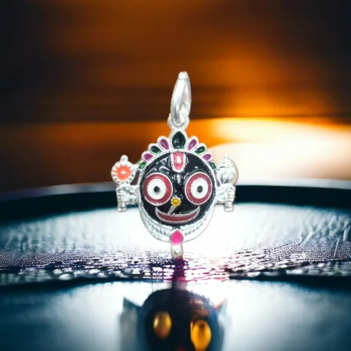 Silver Jagannath locket, a meaningful gift for devotees seeking a spiritual connection with Lord Jagannath.