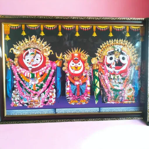 Large Jagannath Photo Frame (40x27 inches) featuring an image of Shri Jagannath Mahaprabhu.