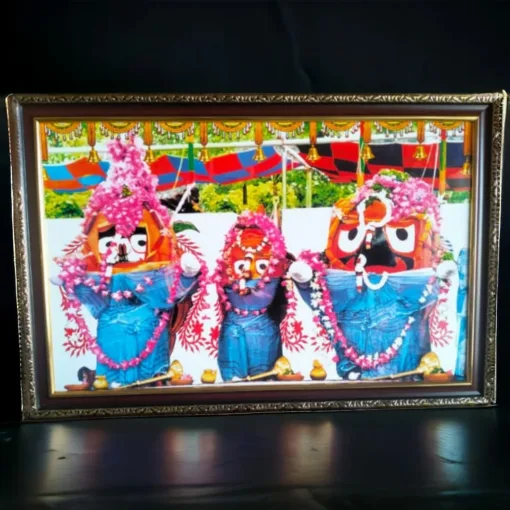 Large Photo Frame (40x27 inches) featuring Lord Jagannath, ideal for creating a captivating centerpiece in your home.