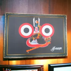 Make a statement with this beautifully crafted Large Jagannath Photo Frame, perfect for enhancing your puja space.