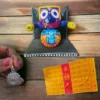 Shri Jagannath's Niladrinath Gift Hamper, including an 8-inch neem wood murti, lotus Asan, silver locket, and Jagannath Grace Shawl.