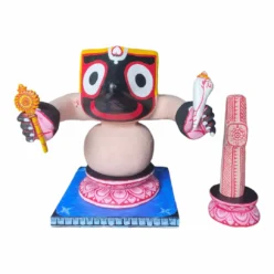 Wooden Lotus Asan for Shri Jagannath Mahaprabhu, handcrafted with intricate details.