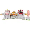 Lord Jagannath, Balabhadra, and Subhadra adorned with the 7-Day Traditional Dress Set.