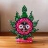 Wooden Nilachakra, a symbol of Lord Jagannath. Handcrafted and perfect for home temples or altars.